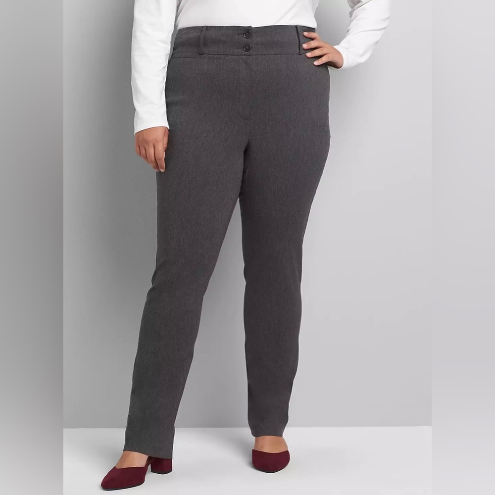 Lane Bryant grey tighter tummy control 4-seasons pants